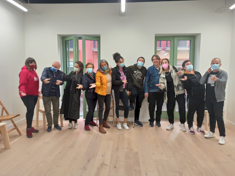 TALLER DERECHOS HUMANOS A ESCENA TEATRODIX 2021 PAMPLONA